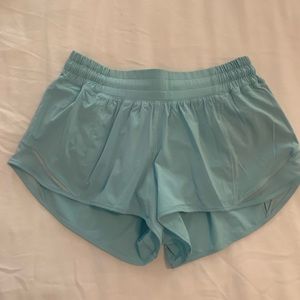 Lululemon hotty hot shorts light blue- size 6